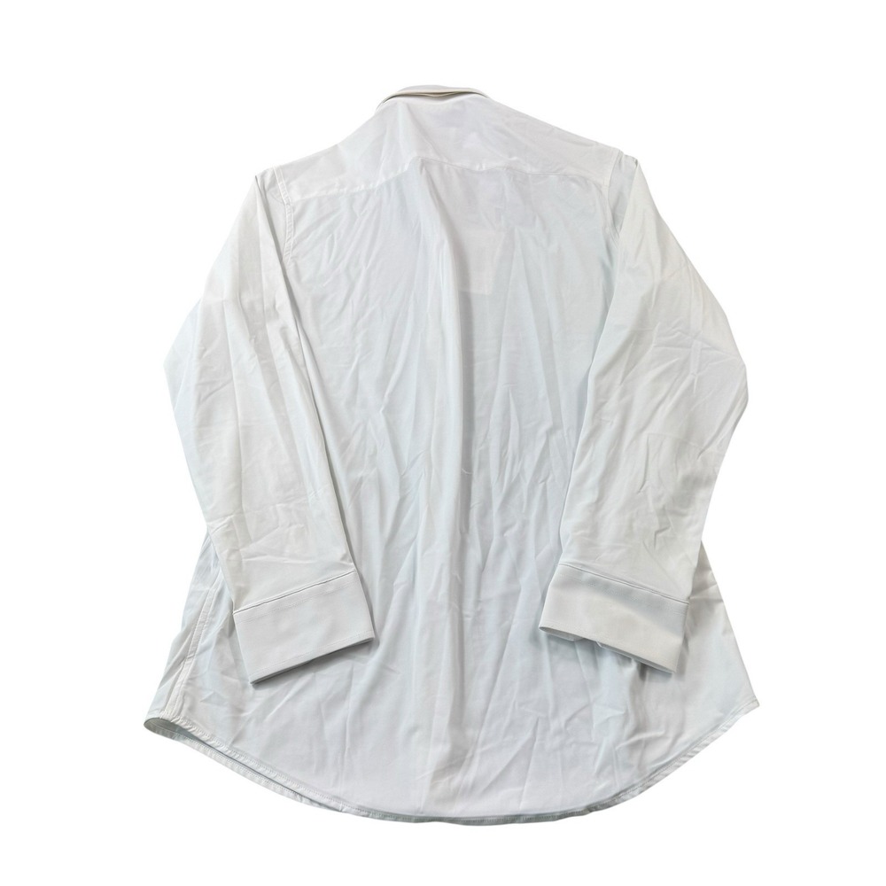 Collars & Co. Solid White Performance L/S Men's B… - image 3